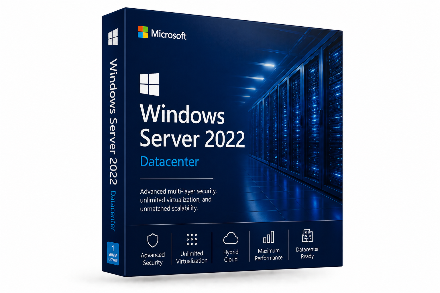 Comprar Windows Server 2022 Datacenter España Windows Server 2022 Datacenter VMs Ilimitadas España — SeleccionDigital
