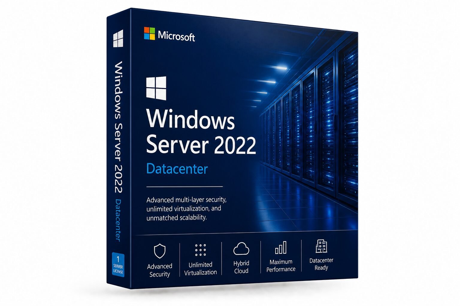 Comprar Windows Server 2022 Datacenter España Windows Server 2022 Datacenter VMs Ilimitadas España — SeleccionDigital